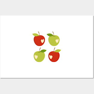 Bitten apples Posters and Art